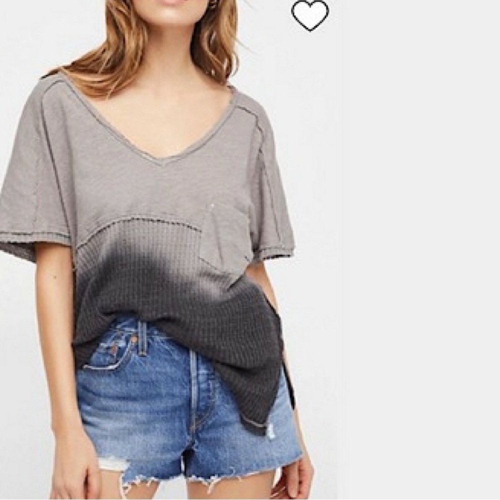 Free People We The Free Sun Dial Ombré T-Shirt Size X Small N7